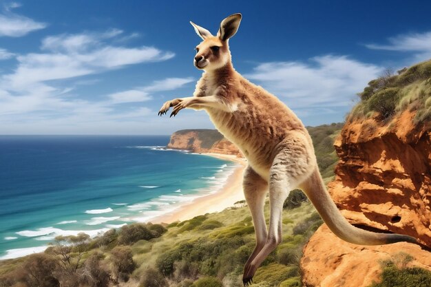 Animali selvatici mammiferi australiani animali selvatici australiani marsupiali natura canguro carino