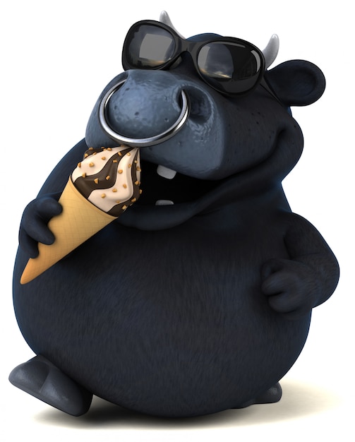 Animazione del toro nero