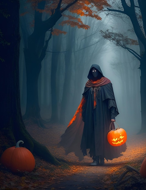 Animazione di consacrazione della strega di Halloween della festa notturna di Halloween