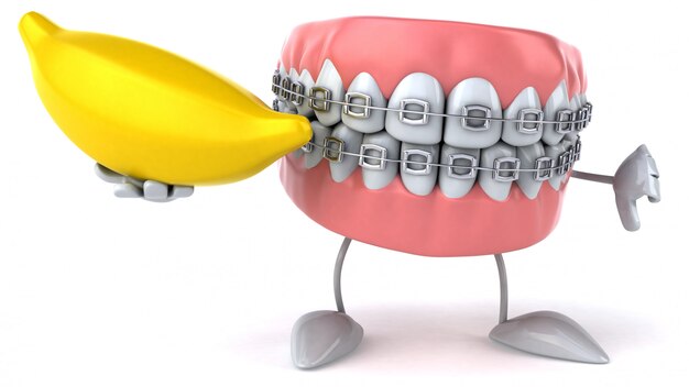 Animazione di denti divertenti