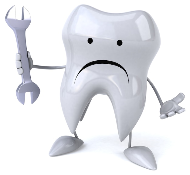 Animazione divertente del dente