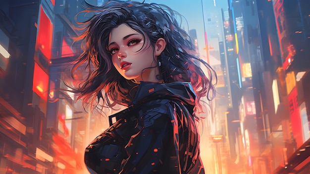 Anime di ragazze cyberpunk