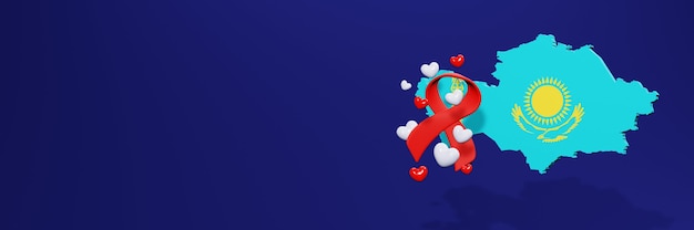 Anniversario dell'HIV AIDS in Kazakistan per post e storie sui social media