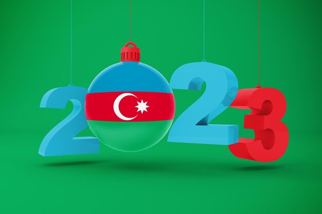 Anno 2023 e ornamento dell'Azerbaigian