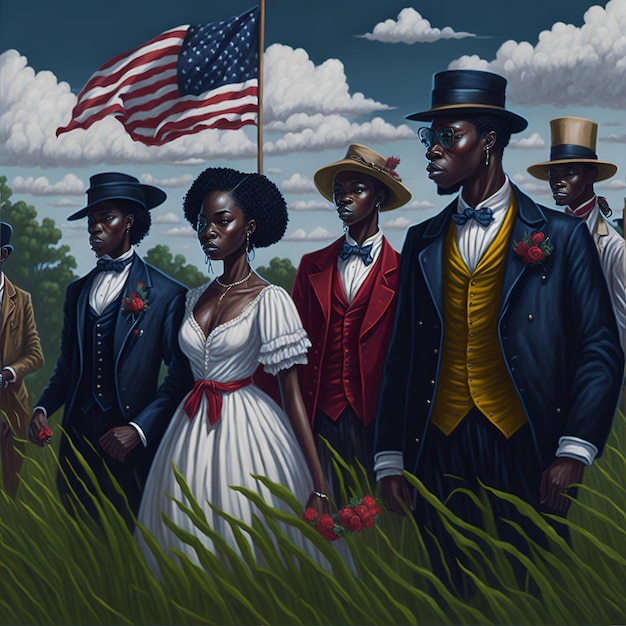 Annuncio creativo di Juneteenth Day