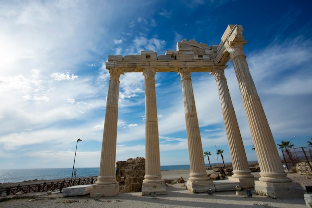 Antalya / Turchia, città antica del lato storico. Foto di concetto di viaggio.