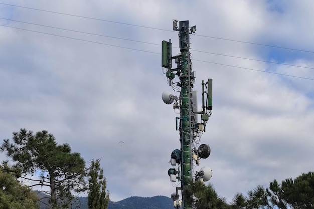 Antenna verde mobile cellulare per le comunicazioni