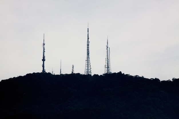 Antenne Sumare nel parco nazionale di Tijuca a Rio de Janeiro in Brasile