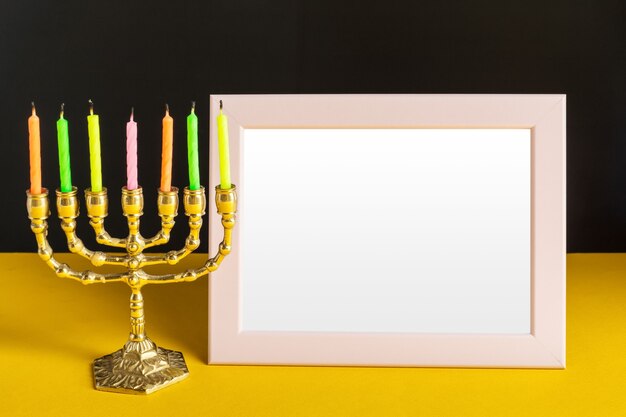 Antica candela rituale menorah