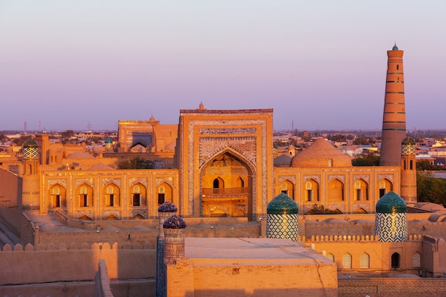 Antica città di Khiva, Uzbekistan.