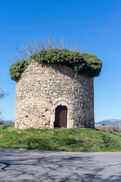 Antica isola storica della torre Creta Grecia del primo piano di pietra