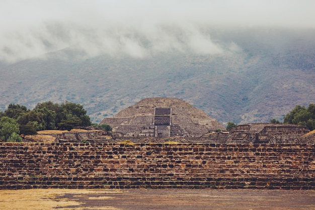 Antica piramide della luna Teotihuacan. Messico