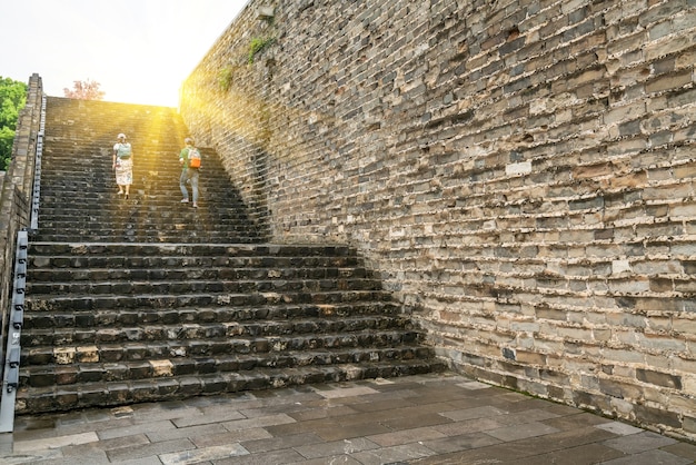 Antiche mura della città di Nanchino in Cina