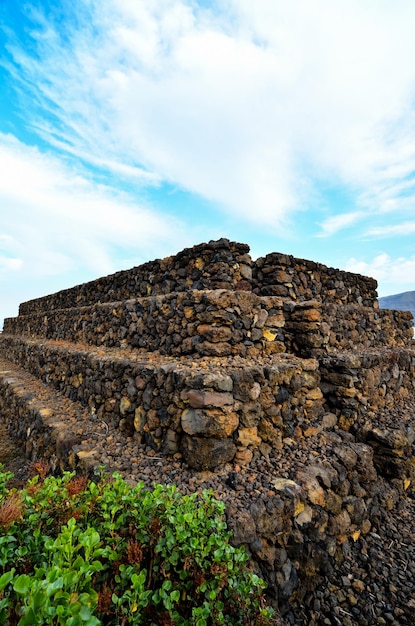 Antiche piramidi di Guanche Guimar nell'isola di Tenerife