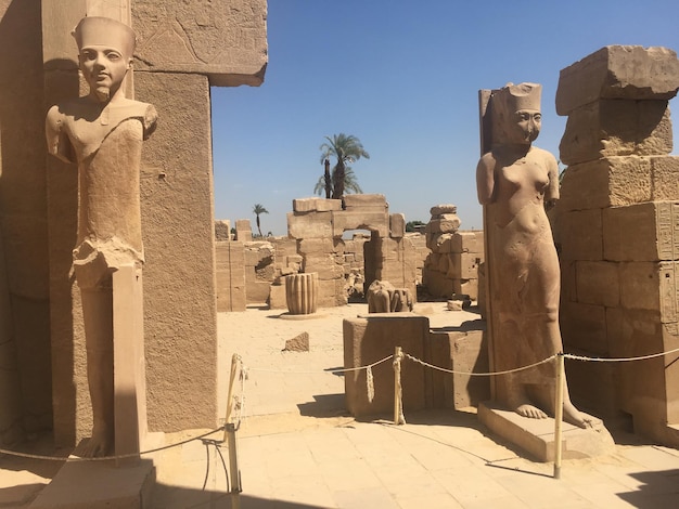 Antiche rovine del tempio di Karnak