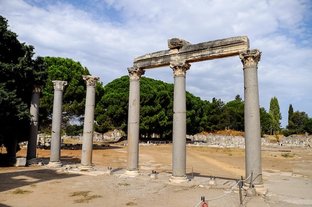 Antiche rovine della città di Efeso in Turchia