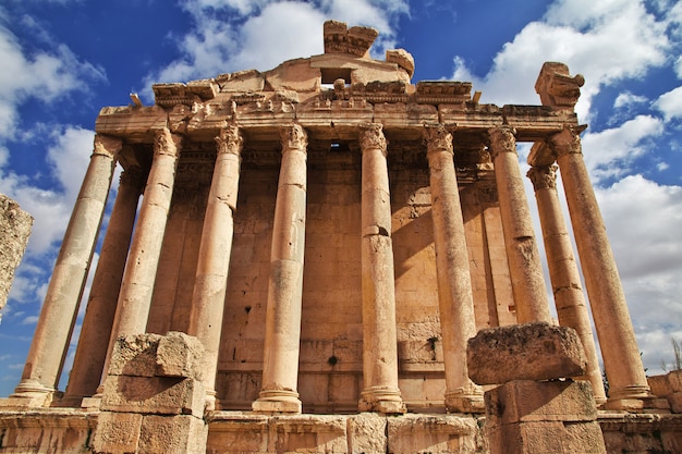 Antiche rovine di Baalbek, in Libano