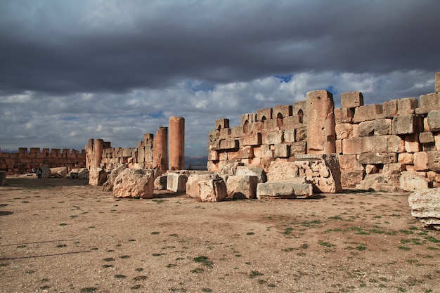 Antiche rovine di Baalbek, in Libano