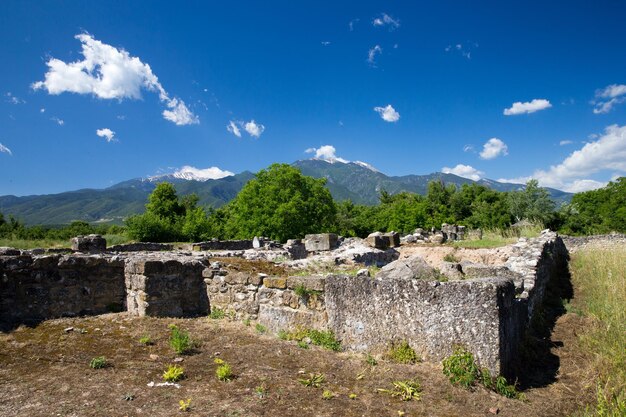 Antiche rovine di Dion in Grecia