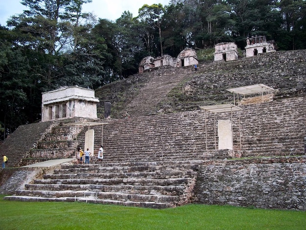 Antiche rovine di Maya Bonampak Messico