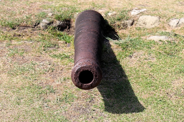 Antichi cannoni spagnoli in ghisa