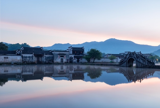 Antichi villaggi all'alba hongcun anhuiChina del sud