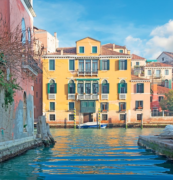 Antico edificio sul Canal Grande di Venezia