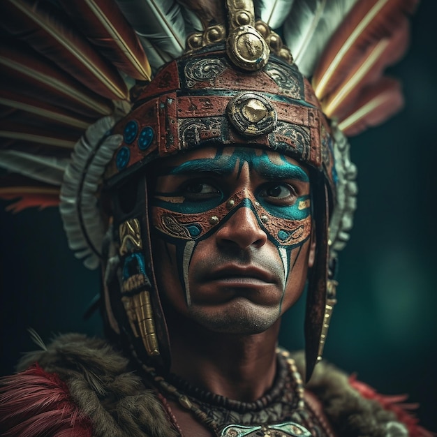 Antico guerriero azteco