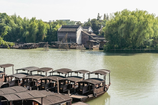 Antico paesaggio residenziale a Wuzhen Cina Asia