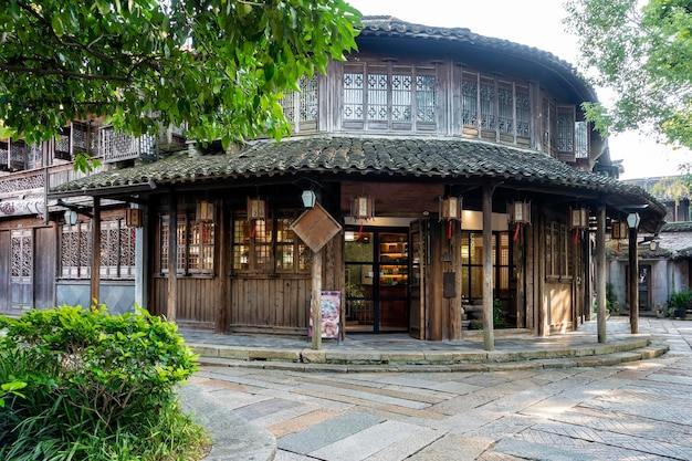 Antico paesaggio residenziale a Wuzhen Cina Asia