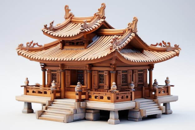 Antico tempio cinese generato dall'intelligenza artificiale