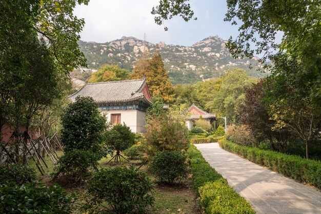 Antico tempio taoista a Laoshan vicino a Qingdao