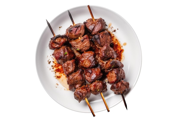 Anticuchos Carne Alla Griglia Spiedini Cucina Peruviana