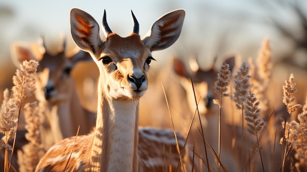 Antilope graziosa nell'habitat naturale.