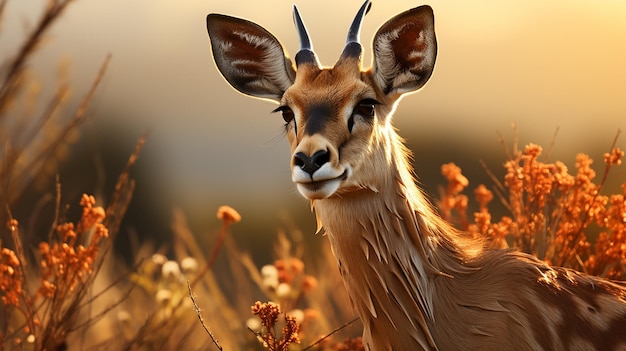 Antilope nella fotografia a luce naturale