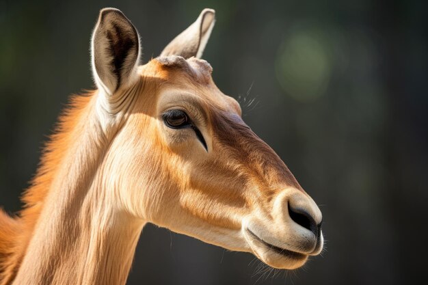 Antilope Saiga da vicino