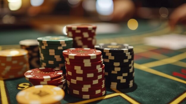 App di gioco online di casinò Texas Holdem roulette e una varietà di chip per un'immersione