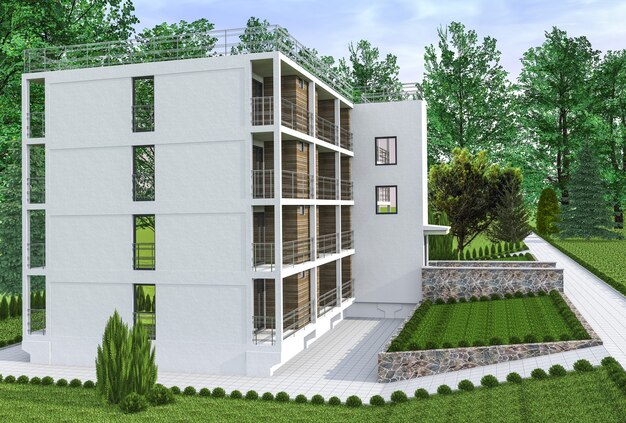 Appartamento - casa con giardino e scala esterna