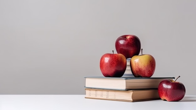 Apple on Books Perdere peso imparando la dieta e il controllo delle calorie