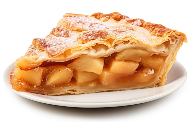 Apple Pie Slice Delight isolato su uno sfondo trasparente