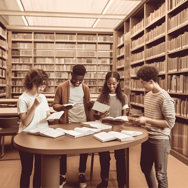 Apprendimento di gruppo in biblioteca