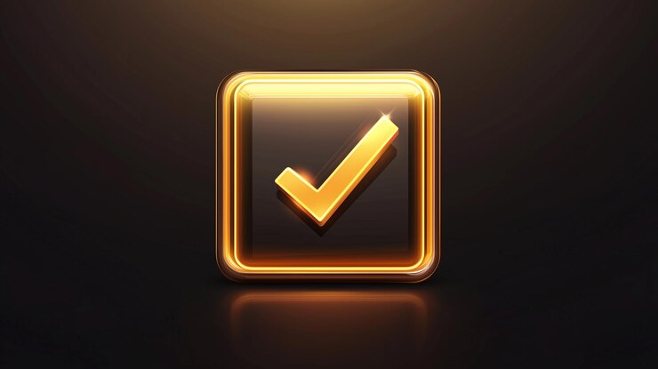 approved or check mark symbol