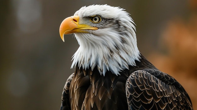 aquila calva Aquila calva appollaiata su un albero AI generativo