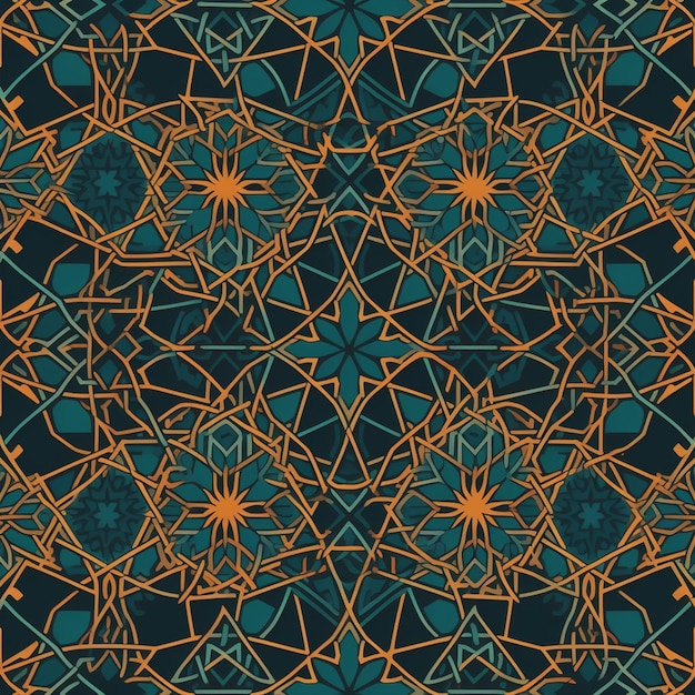 Arabic_pattern_template_flat_classical_symmetrical