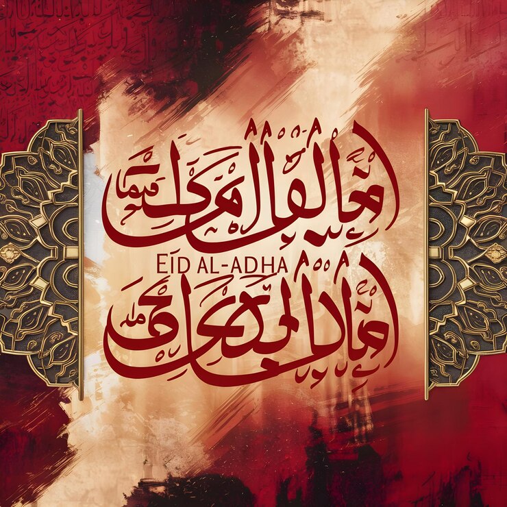 Arabica Eid Al Adha Calligrafia Tipografia