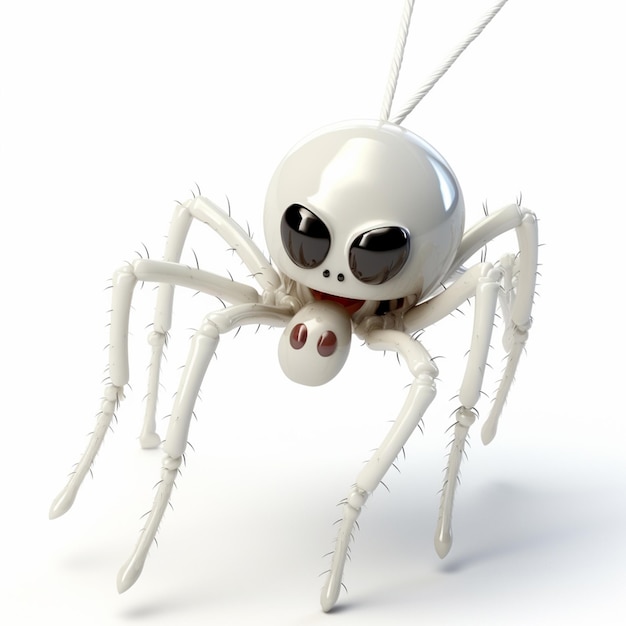 Araffe ragno con occhi e un cranio sulla schiena generativo ai