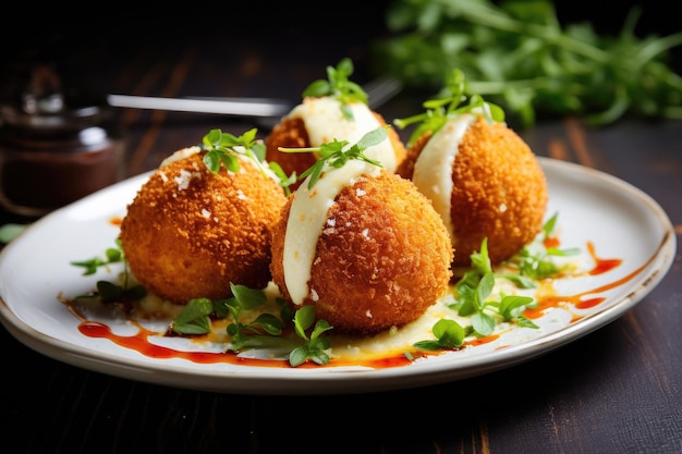 Arancini di riso con carote e formaggio