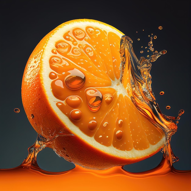 Arancio di frutta generato in modo intelligente AI