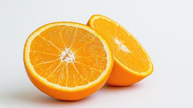 arancione su sfondo bianco isolato