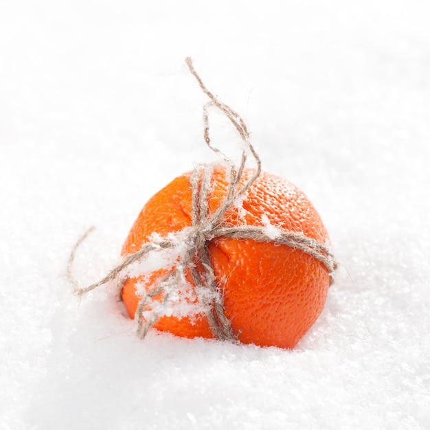 Arancione sulla neve
